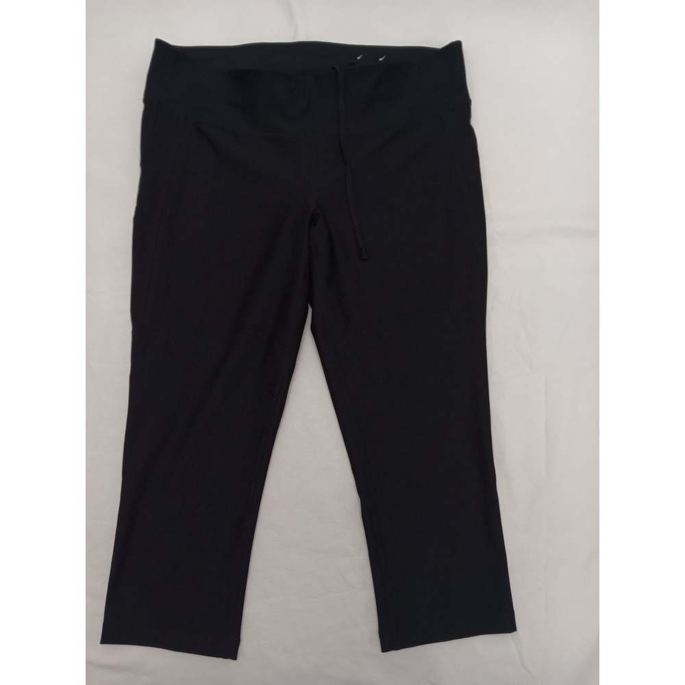 Xersion Women's Black Capri Leggings Fitness Activewear Size Medium Large